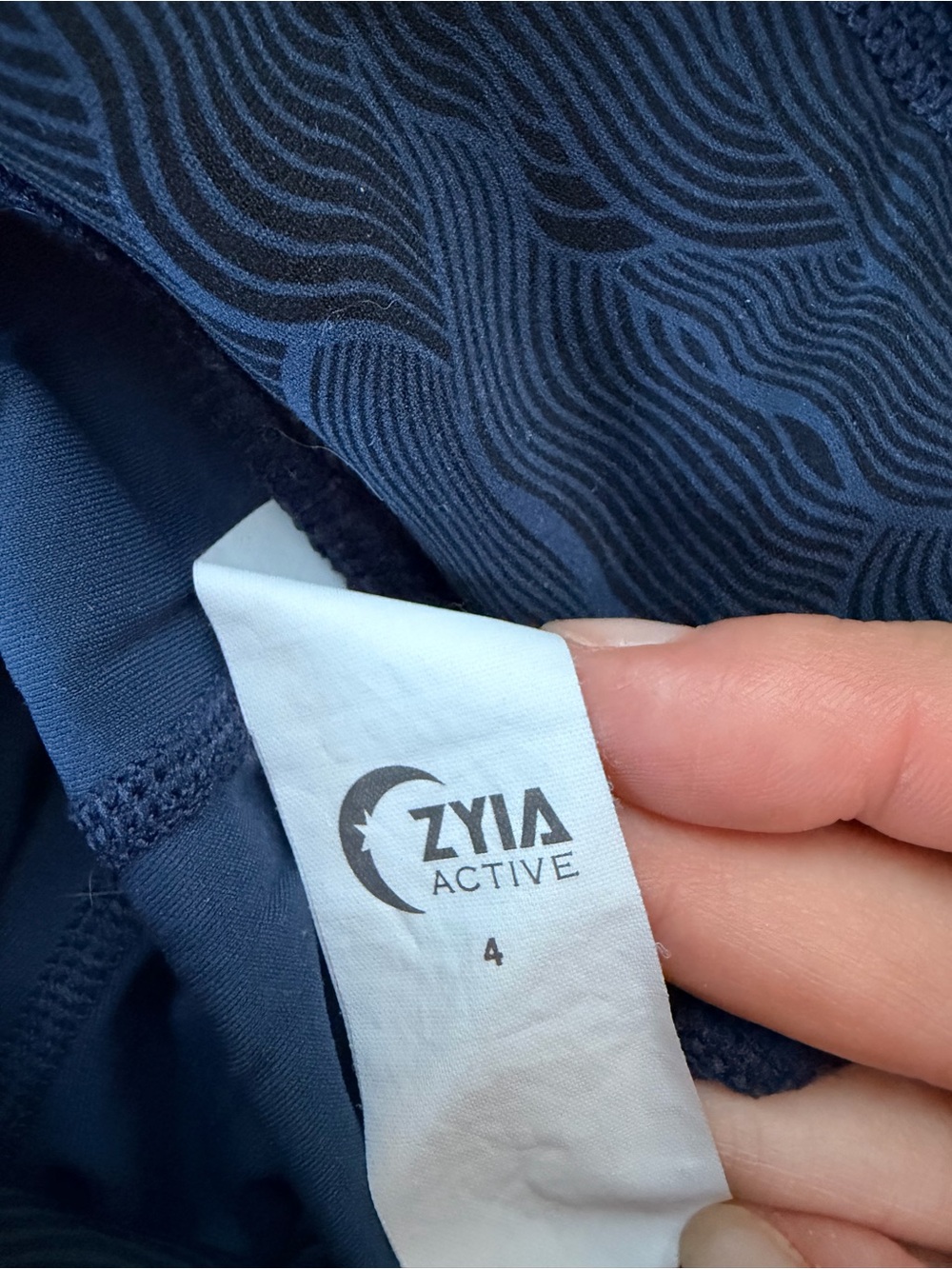 ZYIA Navy Terrace Pocket
Drawstring Luxe 7/8 | size 4 - Picture 7 of 7